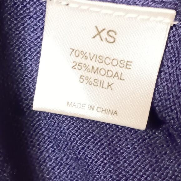 Duffield Lane Briggs Beaded Sweater Top Lightweight X Small New - Picture 5 of 8